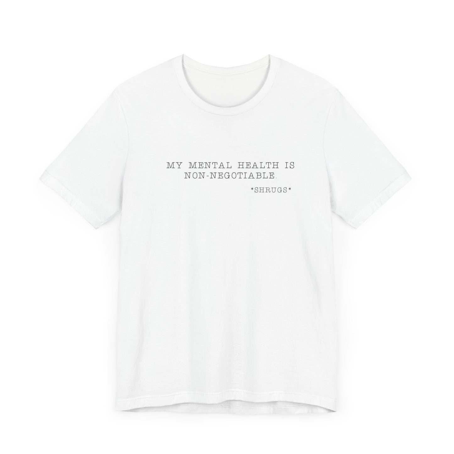 My mental health is non-negotiable: unisex