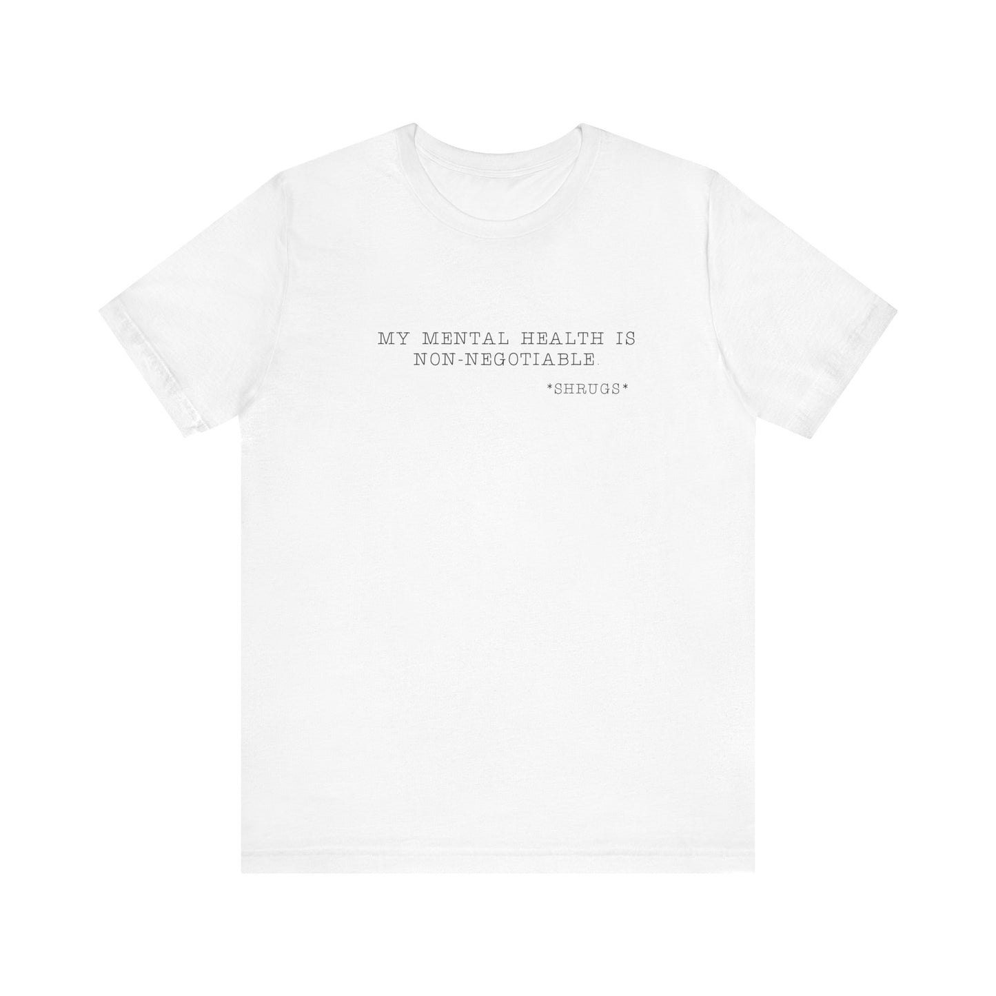 My mental health is non-negotiable: unisex