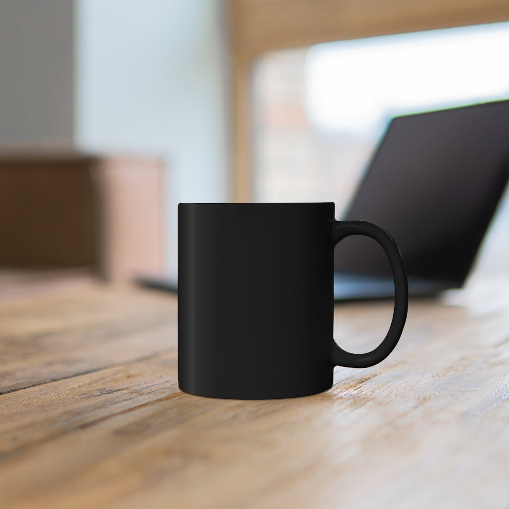 I don't care: black mug